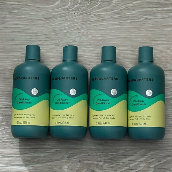 Headquarters 2 Pc Set Oil-Away Conditioner Scalp Support 12oz 2 2Bottles NEW - Picture 1 of 11